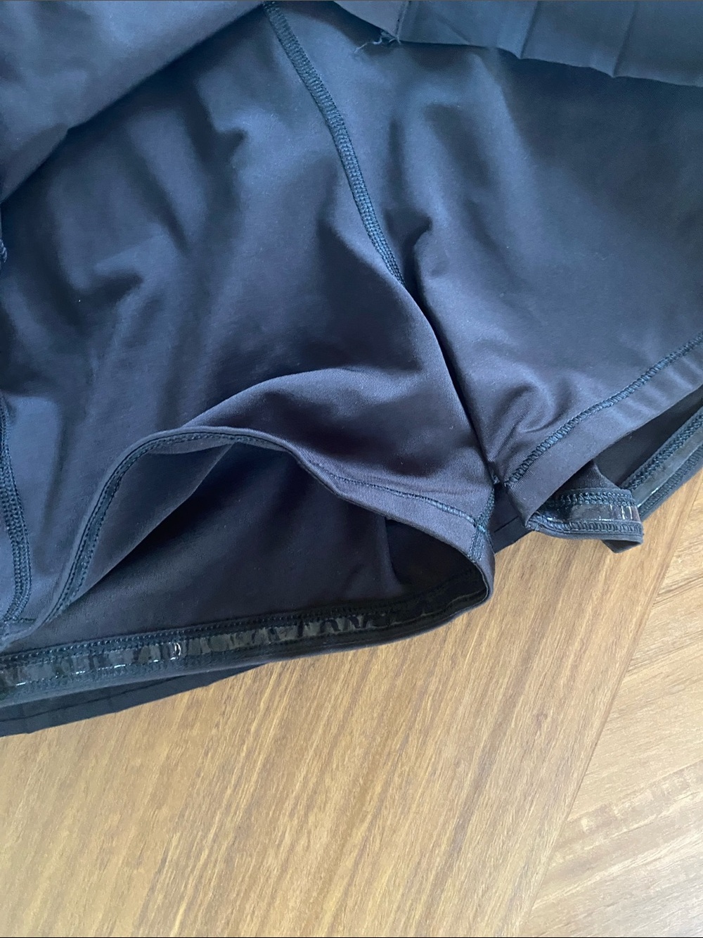 Athleta Black Sleeveless Pleated-Panel Mini tennis Dress - Picture 7 of 10